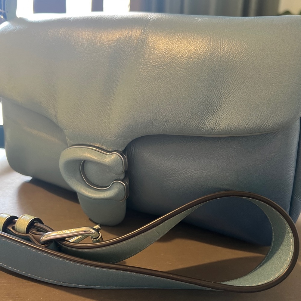 Coach Ombré Pillow Tabby 26 Blue Aqua Shoulder Crossbody Bag V Gently Used - Picture 3 of 15
